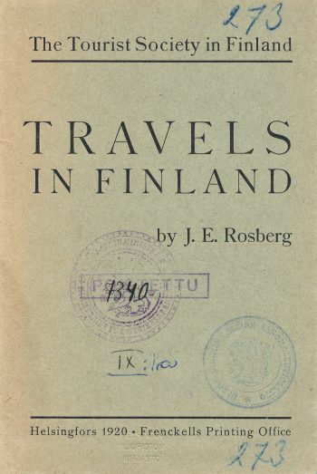 Travels in Finland -matkaesite 1920-luvulta